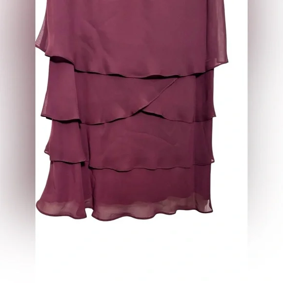 Tiered & Timeless SLNY Chiffon Jacket Dress Size 18 - Picture 6 of 12